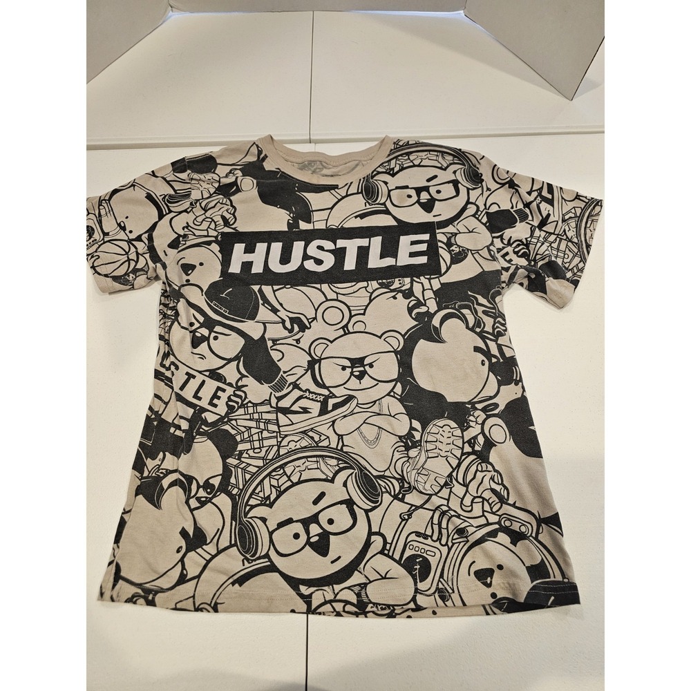 Fresh Laundry Hustle Graphic T Shirt Youth‎ XL Streetwear Tee